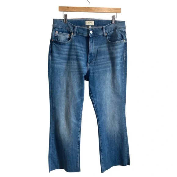 DL1961 Bridget Boot High Rise Instasculpt™ Crop Jeans in Island Park Size 32